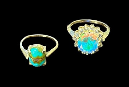 Turquoise Ring and Cocktail Ring