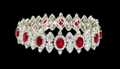 Diamond and Ruby Bracelet