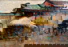 Alice E. Job Oil, "Temple in Canton, China"