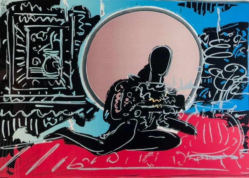 Peter Max Lithograph, "Seated with Circle" (1 of 11)