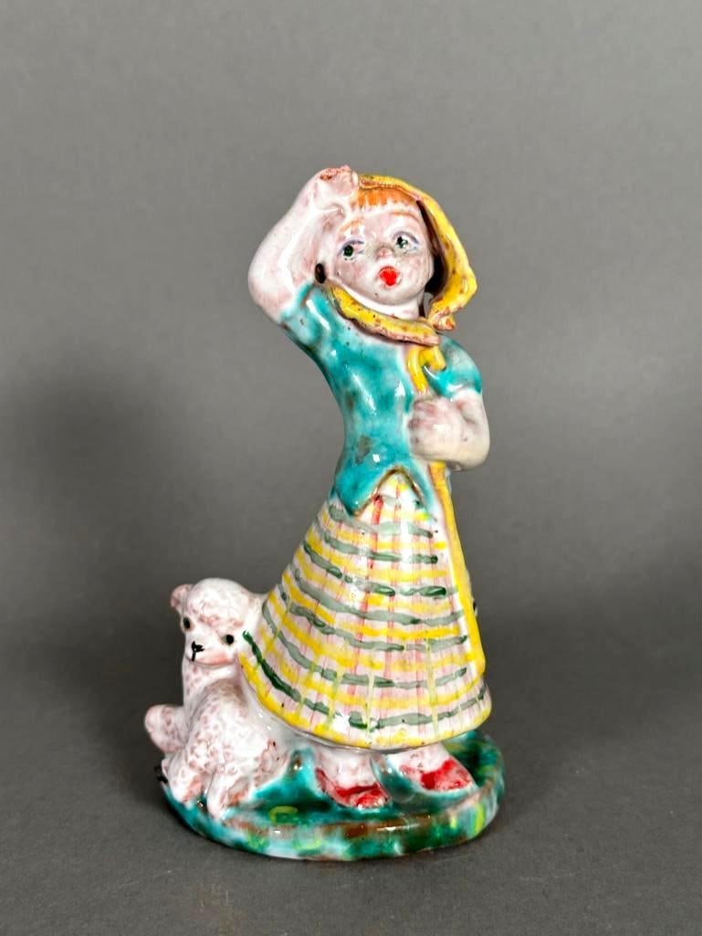 Edris Eckhardt Glazed Ceramic Figure, "Bo Peep" (1 of 7)