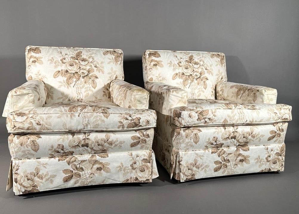 Pair of Upholstered Lounge Chairs, Modern (1 of 9)