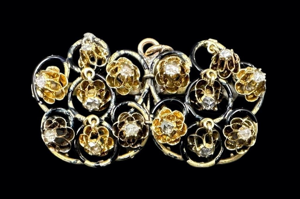 Antique En Tremblant Diamond Pin (1 of 3)