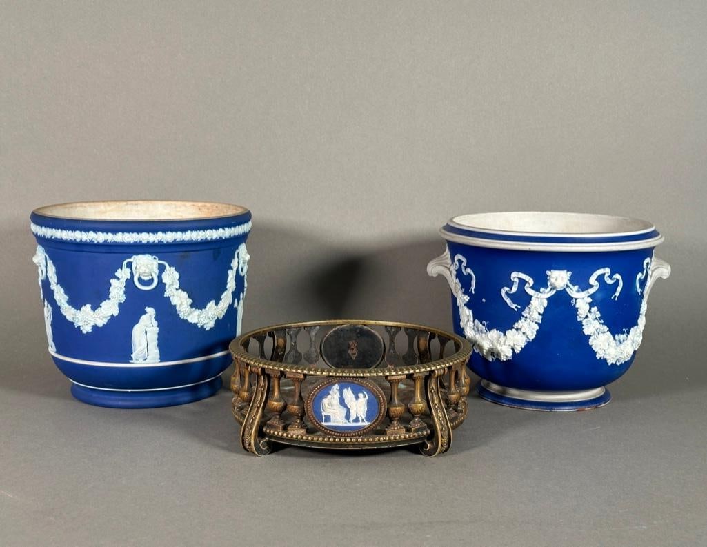 Wedgwood Blue Jasper Assorted Group, 19thc. (1 of 17)