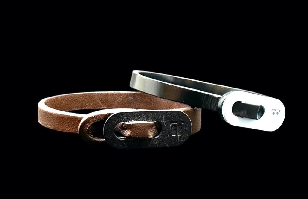 Two Balenciaga Leather and Metal Bracelets (1 of 9)