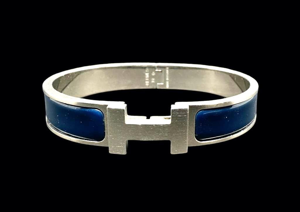 Hermes Click H Bracelet, Ultramarine (1 of 8)