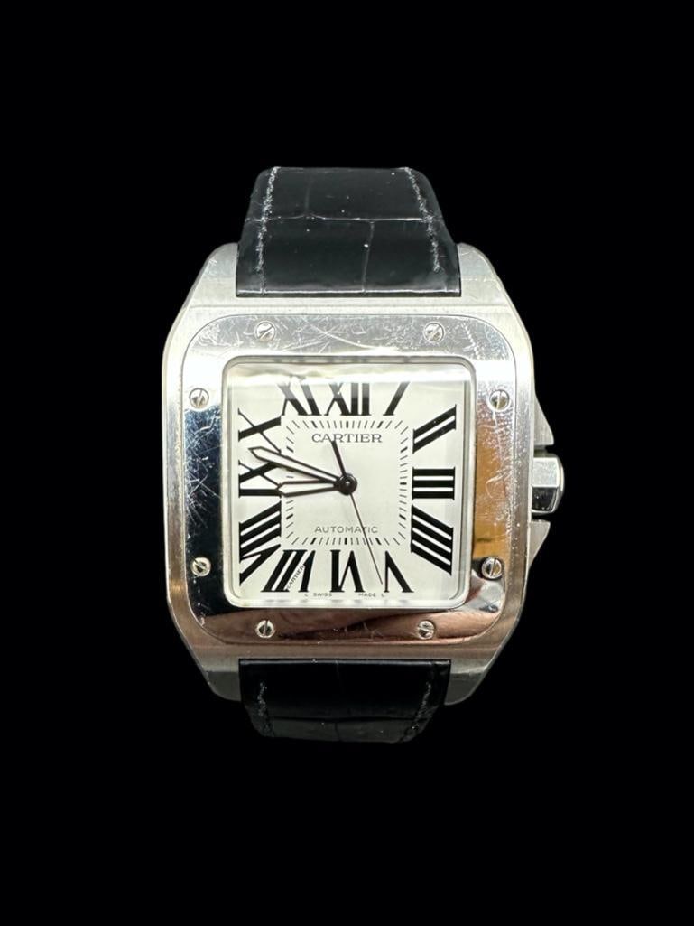 Cartier Santos 100 Stainless Steel Watch (1 of 9)