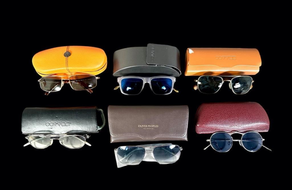 Six Pairs of Designer Sunglasses, Oliver Peoples and Morgenthal Frederics (1 of 20)