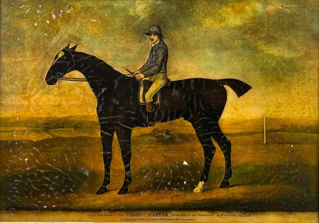 Framed Horse and Jockey Print after John Sartorius (1 of 6)