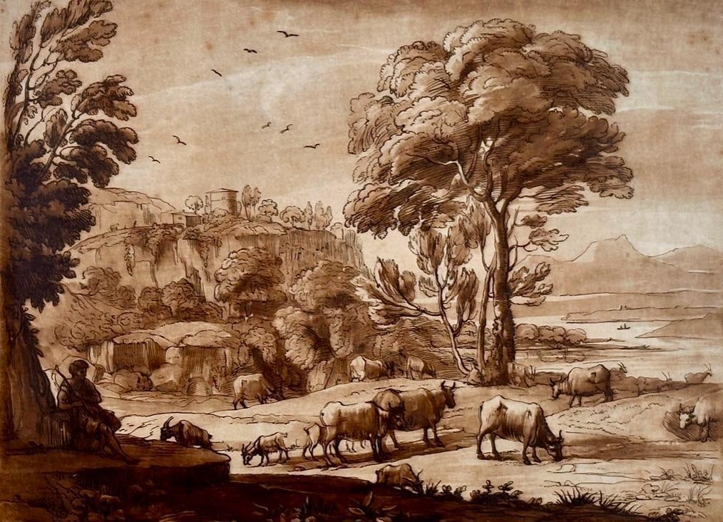 Framed Print after Claude Lorrain (1 of 9)