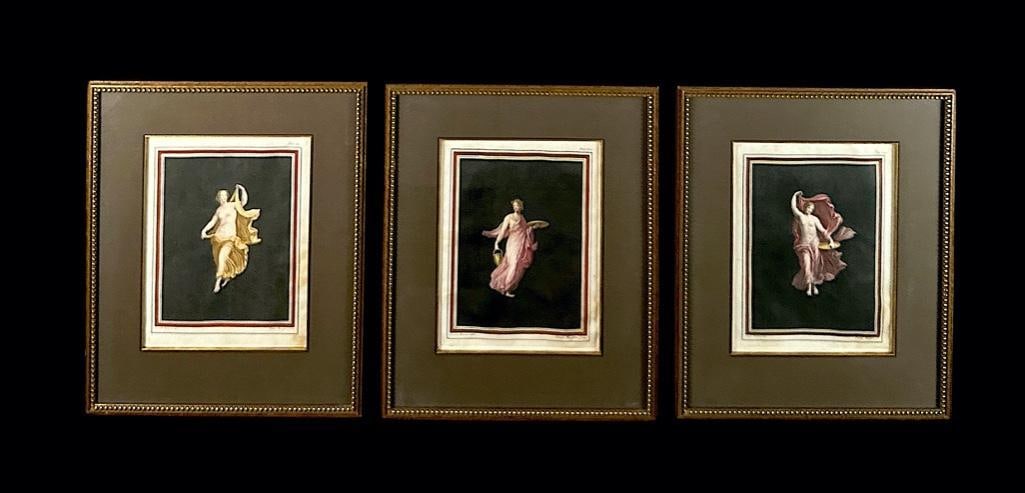 Camillo Paderni, Three Prints from "Antiquities of Herculaneum" (1 of 9)