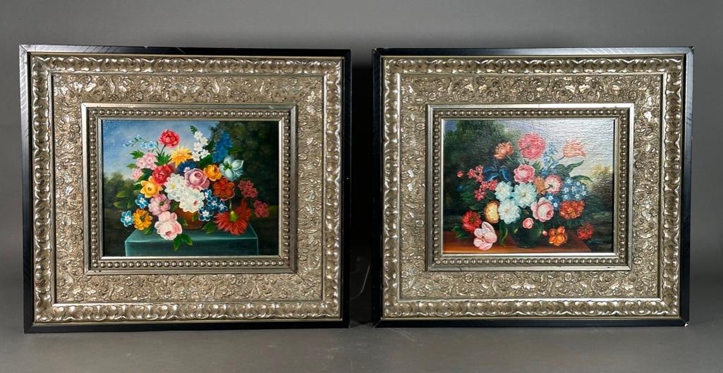 Pair of Decorative Floral Pantings (1 of 13)