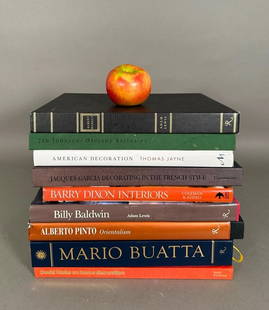 Famous Interior Designers, Nine Volumes: Famous Interior Designers, Nine Volumes: Alberto Pinto. Billy Baldwin. Albert Hadley. Jed Johnson. Thomas Jayne. Jacques Garcia. David Hicks. Mario Buatta. Barry Dixon. Dimensions: 12 x 9.5 in. averag