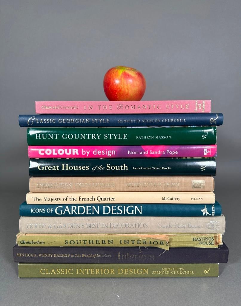 12 Volumes on Design, Gardens and Houses: 12 Volumes on Design, Gardens and Houses: Classic Interior Design. Minn Hogg, Wendy Harrop and The World of Interiors. In the Romantic Style. Icons of Garden Design. The Majesty of the French Quarter.
