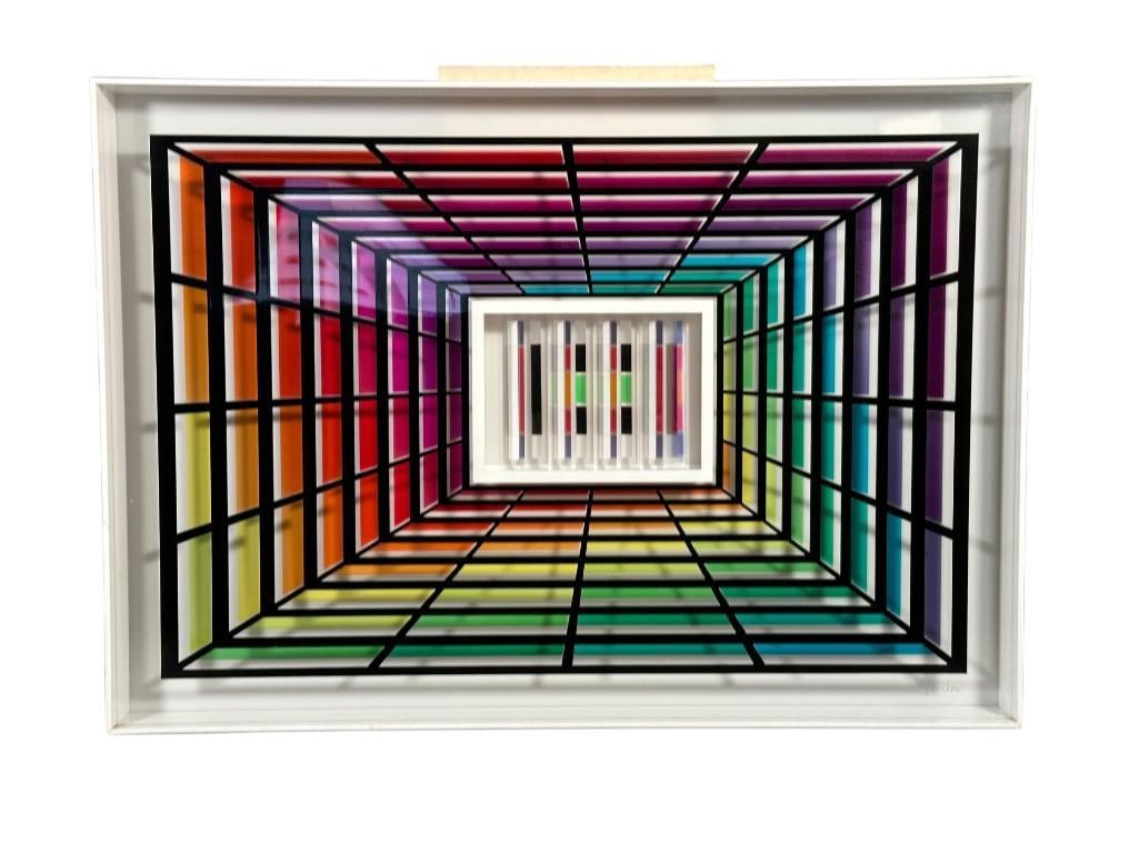 Leonard Janklow Plexiglass and Acrylic  Op Art Construction (1 of 9)