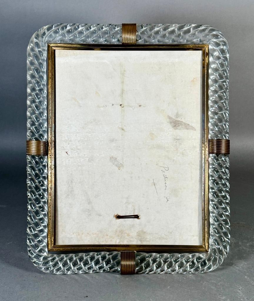 Vintage Venini Murano Glass Picture Frame, ca. 1940's (1 of 5)