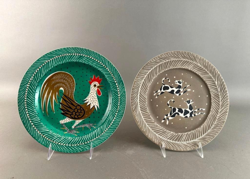 Two Waylande Gregory Ceramic Plates (1 of 7)