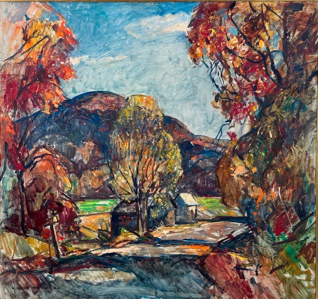 William Lester Stevens Oil, Fall Foliage (1 of 9)