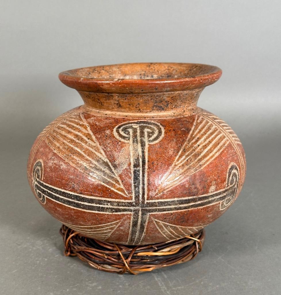 Pre-Columbian Incised Terracotta Vase (1 of 7)
