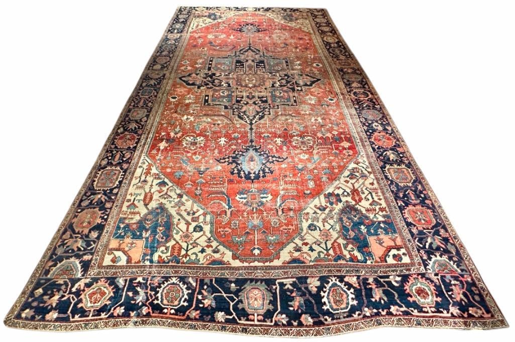 Persian Wool Carpet, Serapi, 21' x 11'3 (1 of 11)