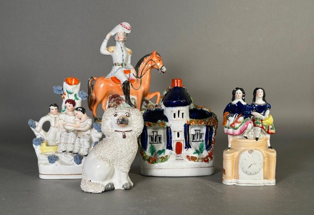 Assorted Staffordshire Figural Groups (1 of 12)