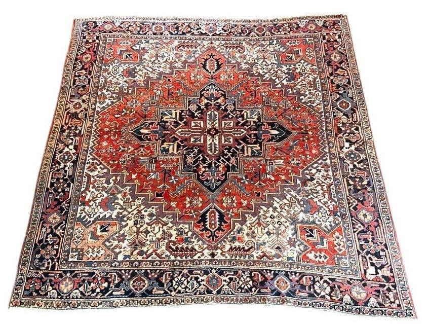 Persian Wool Carpet, Heriz, 9' x 8' 6 (1 of 11)