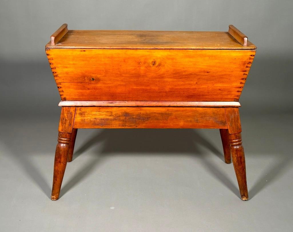 American Pine Dough Box on Stand, 19thc. (1 of 9)