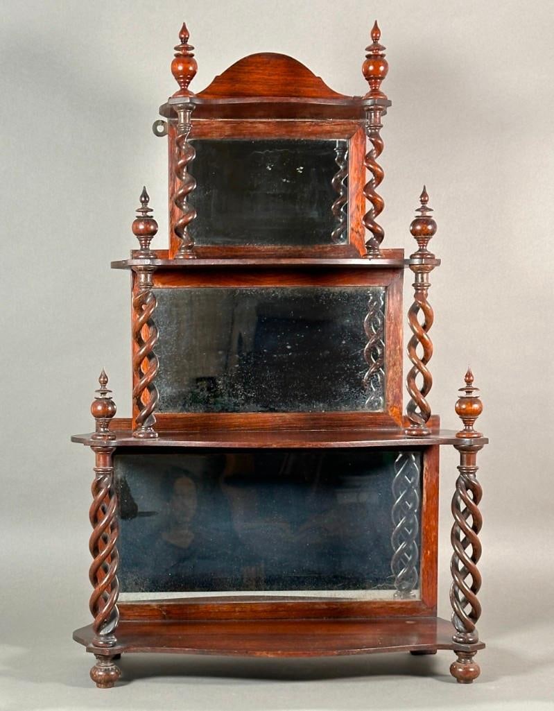 Victorian Rosewood Three Shelf Wall Etagere (1 of 7)