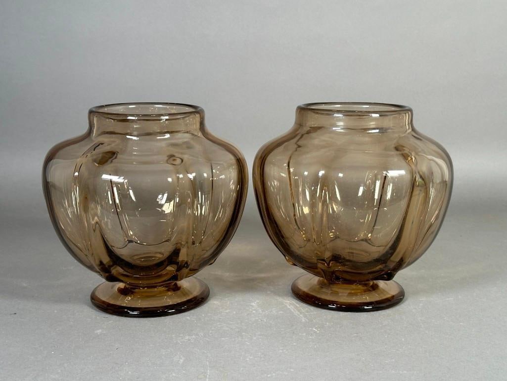 Pair of Blown Glass Vases (1 of 5)
