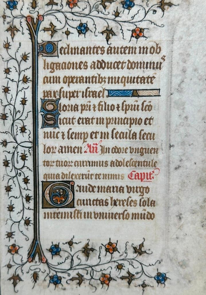 Leaf from an Illuminated Book of Hours (1 of 7)