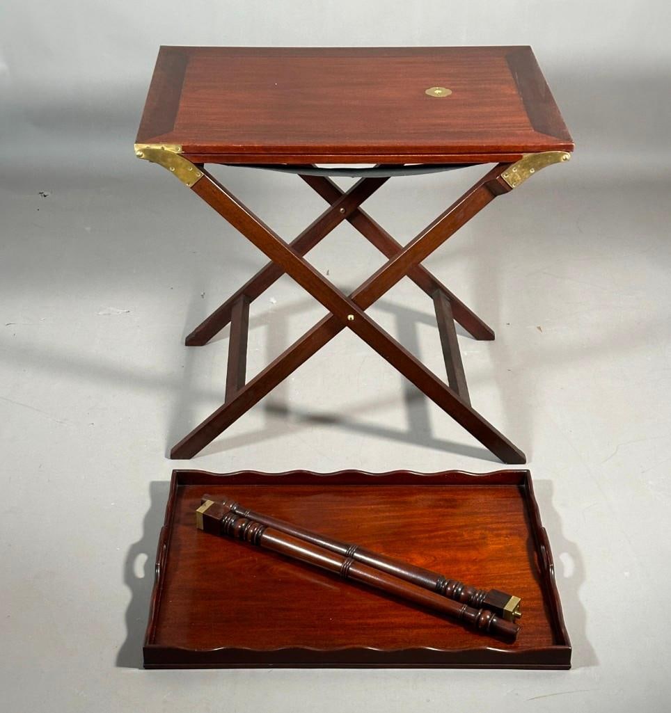Baker Furniture Mahogany Campaign Butler's Tray Table (1 of 12)