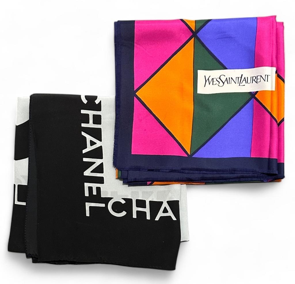 Two Vintage Scarves: Channel and YSL (1 of 5)