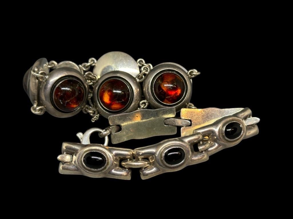 Two Modernist Danish Sterling Silver Bracelets (1 of 7)