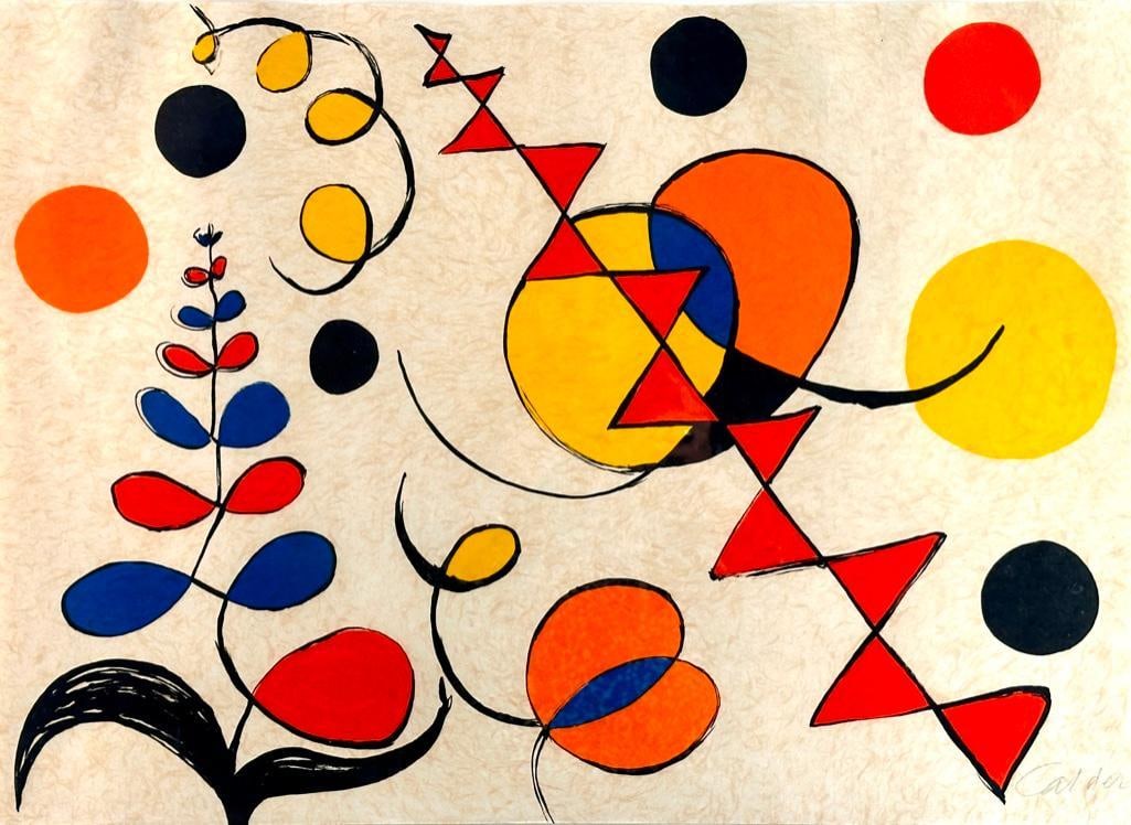 Alexander Calder Lithograph, "Composition I " (1 of 7)