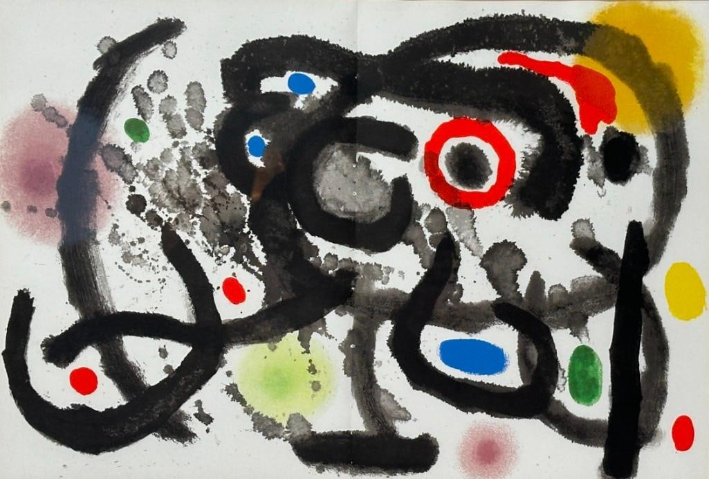 Joan Miro Lithograph, From "Derriere Le Miroir" (1 of 7)