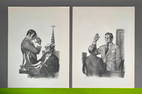 Two Joseph Hirsch Lithographs, "The Whole Truth," and "Strictly From the Record"