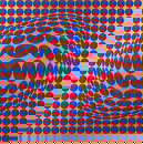 Victor Vasarely Screenprint, "Neptune 3 (Gold)"