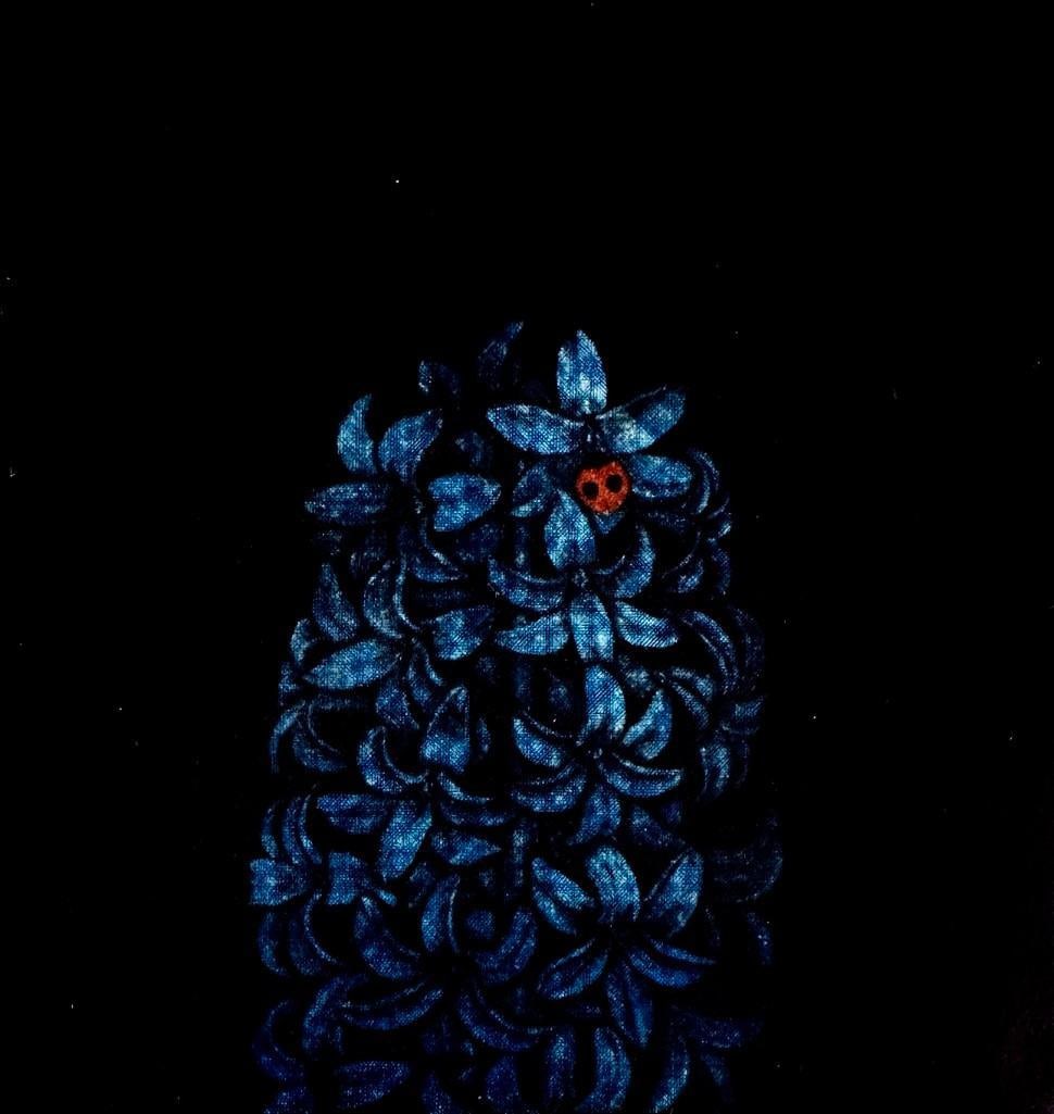 Nobuo Sato Mezzotint, "Hyacinth" (1 of 4)