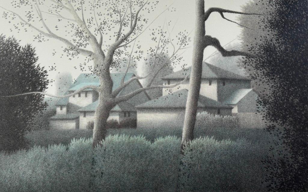 Robert Kipness Lithograph, "As The Rain Ends" (1 of 11)