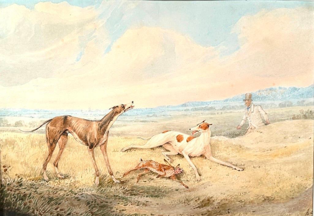 19thc. British School, The Rabbit Hunt (1 of 6)