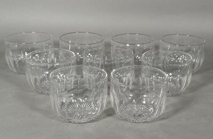 Nine Georgian Glass Finger Bowls