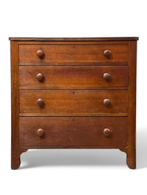 American Pine Chest of Drawers, 19thc.