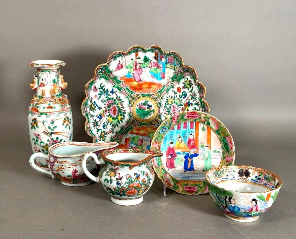 Assorted Lot of Famille Rose and Rose Medallion Porcelain (1 of 13)