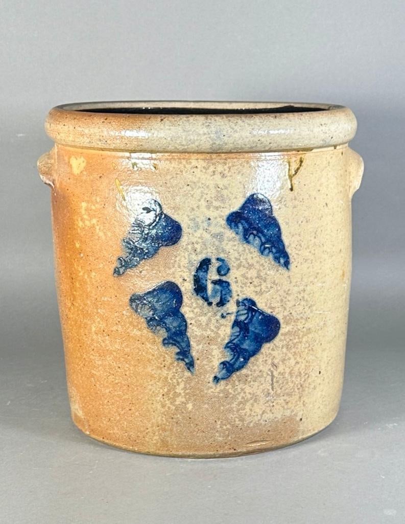 Salt Glazed Stoneware Six Gallon Crock (1 of 8)