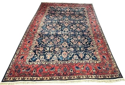 Blue Heriz Carpet 11'9" x 9'