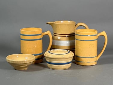 Assorted Yellow Ware Items