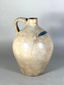 Stoneware Jug with Cobalt Decoration