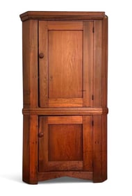 American Pine Corner Cabinet