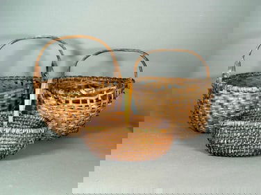 Three Antique Woven Baskets