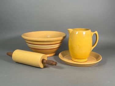 Assorted Yellow Ware Items